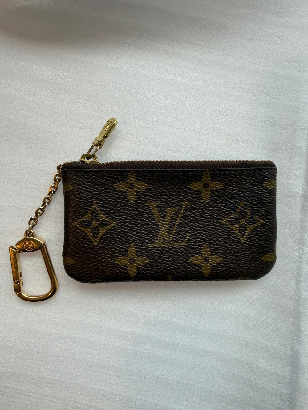 Louis Vuitton Monogram Canvas Key & Card Holder Brown with Gold Hardware